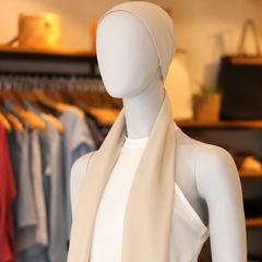 Lenço Pelerine Slim Liso Bege