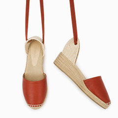 Espadrille Menorca Couro Telha