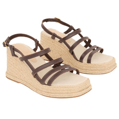 Sandália Caribe Couro Cacau