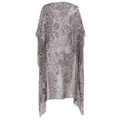 Lenço Pelerine Itália Floral Marrom