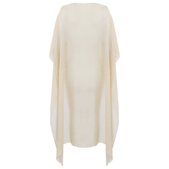 Lenço Pelerine Itália Liso Bege