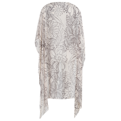 Lenço Pelerine Itália Floral Bege