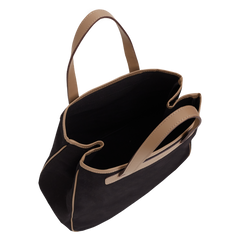 Black Shopper Bag (smooth without silk)